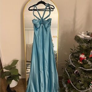 ABS Allen Schwartz Blue Maxi Dress